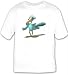 T-shirt with funny, shrugging, humor, caricature, wildlife, stylized, cartoon, absurd...