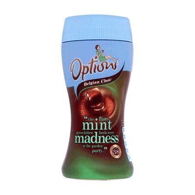 Options Belgian Chocolate Mint Instant Hot Chocolate Drink 220g - Heisse Tinkschokolade mit Pfefferminzgeschmack