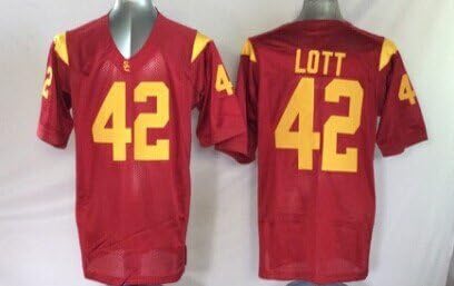 Ncaa USC Trojans No.42 Lott Ncaa Football Jersey Man's Football Shirt-m