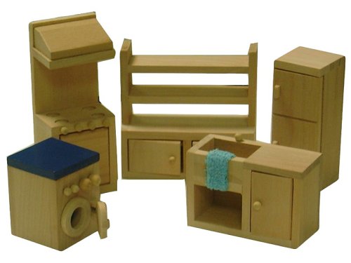 Childrens Toyshop  Spielwaren : Beluga 70120 - Möbel Küche Holz 5teilig