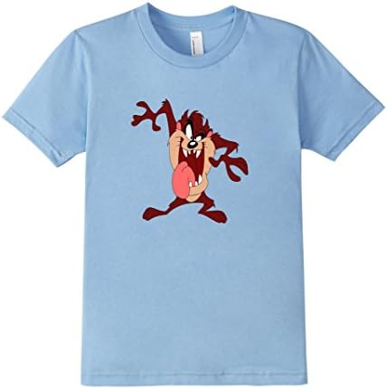 Kids Tasmanian Devil Taz Tee Shirt Slim Fit 8 Baby Blue