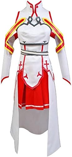 Goodcosplay Women's Sword Art Online SAO Asuna Yuuki Cosplay Costume Gown Dress