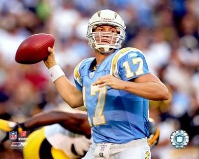 Philip Rivers San Diego Chargers 8x10 Photo (2006 / 07 Throwback Jersey)