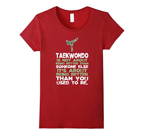 Taekwondo shirt - TAEKWONDO NOT TO BETTER THAN SOMEONE