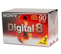 Sony 3 Pack 60 Min Digital 8 Cassette