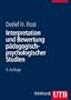 Interpretation und Bewertung p�dagogisch-psychologischer Studien: Eine Einf�hrung