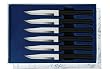 Rada Cutlery Six Serrated Steak Knives 6 Pc Boxed Gift Set, Made in USA, Dishwasher Safe Black Handles (G26S)