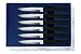 Rada Cutlery Six Serrated Steak Knives 6 Pc Boxed Gift Set, Made in USA, Dishwasher Safe Black Handles (G26S)