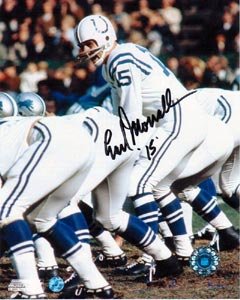 Earl Morrall Signed Baltimore Colts 8x10 Photo