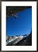 A mountain climber rappels off of a crag in John Muir Wilderness area Photography Framed Art Poster Print by Gordon Wiltsie, 21x29