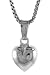 Sterling Silver Tiny Hollow Heart Charm