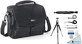 Lowepro Rezo 160 AW Shoulder Bag + Accessory Kit For Nikon D3S/D40/D50/D60/D70S/D80/D90/D700/D300/D300S/D7000/D90/D5100/D5000/D3100/D3000/FM10/F100/Panasonic Lumix DMC-G1/G2/G3/G10/GF1/GF2/GF3/GH1/GH2/L1/L10/Pentax K-5/K-7/K-R/K-X/K10D/K20D/K100D/K200D/K2000 SLR Digital Cameras