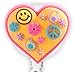 Rubber Heart Retractable Badge Holder