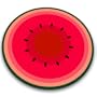 Joseph & Joseph WAME014AS Watermelon Planche ronde en verre s�curit