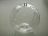 Clear Plastic Ball Fillable Ornament Favor 3 80mm