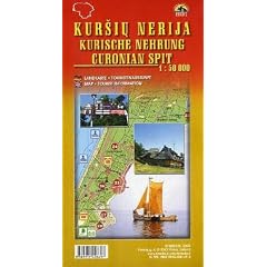 Kurische Nehrung, Landkarte; Curonian Spit, Map