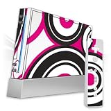Design Skins for Nintendo Wii - Pink Circles Design Folie