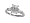 Zoe R(tm) White Gold Engagement Ring with Signity by Swarovski Cubic Zirconia (CZ) Size 4