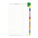 Color-Tabbed Address/Phone Directory, Portable Size 3 3/4 x 6 3/4 Pages DTM14911