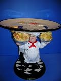 Review  1587 / FAT ITALIAN CHEF 3D Chefs CenterPiece Stand ~NEW~
