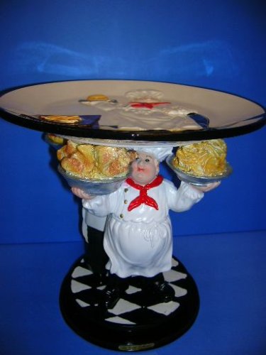 FAT ITALIAN CHEF 3D Chefs CenterPiece Stand ~NEW~