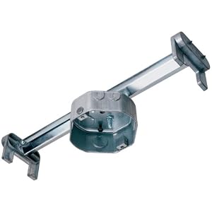 Pass and Seymour 83300 Retrofit Reiker Fan Brace with 16-Cubic-Inch Electrical Box by