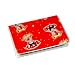 Betty Boop Lenticular Business Card Holder with two pockets: Size 3x4-1/4 closed, Changing Image pattern, Red