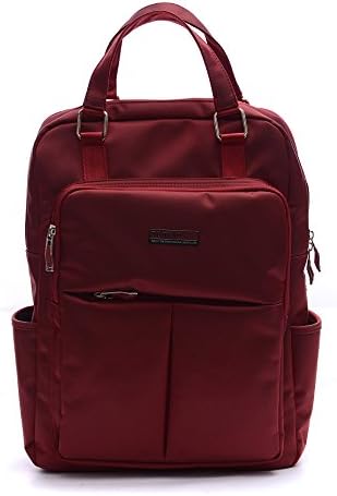 DubYao Unisex Water Resistant 15.6 Inch Laptop Backpack Business Backpack(Red)