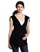Three Seasons Maternity Women's Nursing Top, Black/White, Large