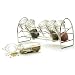 RSVP Spice Rack w/Oval Glass Bottles