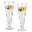 Indiana Pacers NBA 2pc Pilsner Glass Set with Basketball on stem - Oval Logo by Great American Products