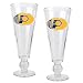 Indiana Pacers NBA 2pc Pilsner Glass Set with Basketball on stem - Oval Logo by Great American Products