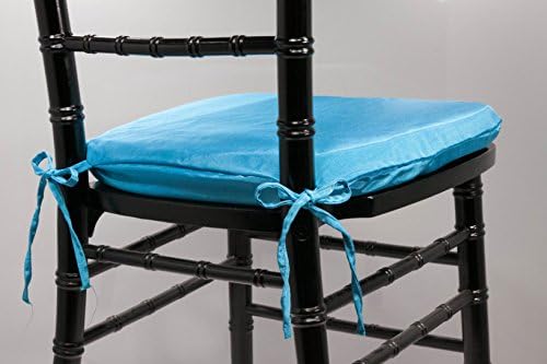 Turquoise Bengaline Chiavari Cushion w/ Ties by VF