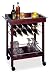 FTS - Wine Storage Cart holds 10 Bottles Espresso Finish 136-220-11