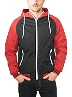 Urban Classics Chaqueta (Negro / Rojo)