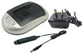 Electronics : Battery Charger Suitable for SONY InfoLithium P Series, DCR-HC (Mini DV) Series, DCR-DVD Series, DCR-SR Series, HDR Series, Compatible Part Numbers: AC-VQP10, BC-TRP, NP-FH100, NP-FH30, NP-FH40, NP-FH50, NP-FH60, NP-FH70, NP-FP30, NP-FP50, NP-FP60, NP-FP70, NP-FP90