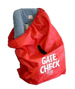 JL Childress Gate Check Bag for Car Seats, Red