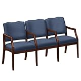 IMAGE OF NBF Signature Series Three Seater with Center Arms in Print Fabric or Vinyl