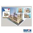 Notre Dame Cathedral 3D Puzzle with Book