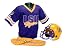 LSU Tigers Kids Small Collegiate Helmet & Uniform Set