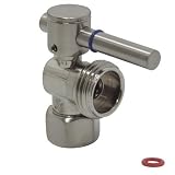 1/2 IPS x 3/4 HOSE WASHING MACHINE VALVE-Satin Nickel Finish