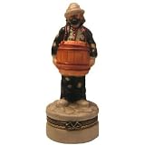 Flambro OVER A BARREL Emmett Kelly Jr. figurine/pill box/trinket box [#9837]