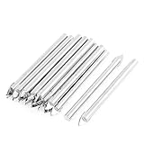 uxcell　ガラスドリルビット　金属　シルバートーン　20個入り　セラミックドリルビット