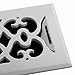 Accord APFRWHV412 Plastic Floor Register with Victorian Design, 4-Inch x 12-Inch(Duct Opening Measurements), White Finish