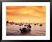 Fishing Boats at Tanjong Bunga, Malaysia Styles Framed Art Poster Print by Manfred Gottschalk, 31x25