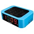 Timex Large Display LED Alarm Clock with Direct Entry Keypad for Time/Alarm Settings - Blue (T123L)