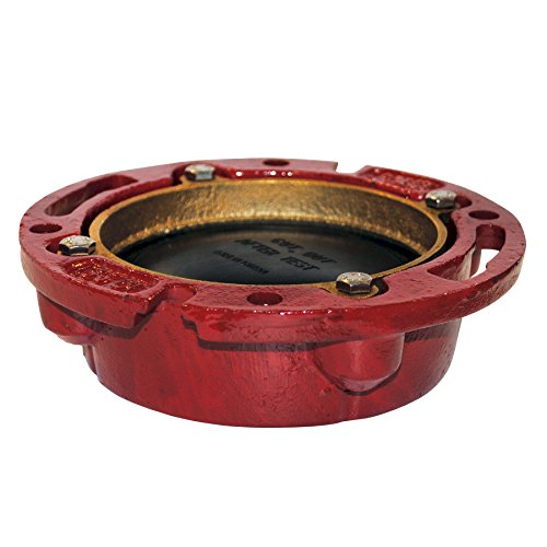 Oatey 42256 165 TC Cast Iron Flange with Test Cap, 4Inch Hardware
