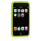 Green Premium Silicone Skin Snap-On Cover Hard Case Cell Phone Protector for Apple Ipod iTouch Touch 2G II + Lanyard Gift
