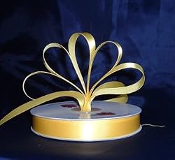 Ribbon - Satin Ribbon- 7/8" Single Face 50 Yards (150 FT) - Yellow - Sewing - Craft - Wedding Favors
