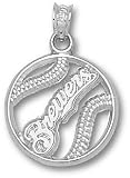 Milwaukee Brewers Pierced Brewers Baseball Pendant - Sterling Silver Jewelry